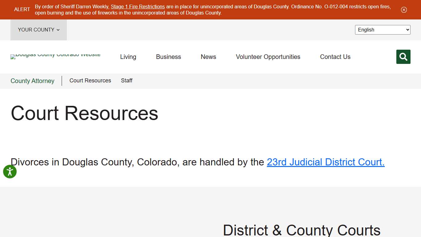 Court Resources - Douglas County